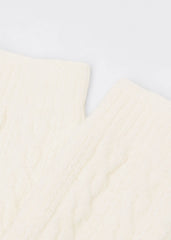 Long Cable-Knit Cashmere Socks