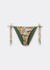 Tropical Foliage String Swimsuit Bottoms