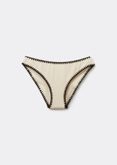 Swimsuit Bottom Bicolor Embroidery