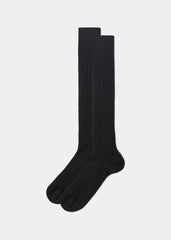 Men’s Lisle Thread Ribbed Long Socks