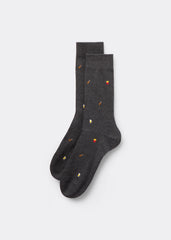 Men’s Fun Print Short Cotton Socks