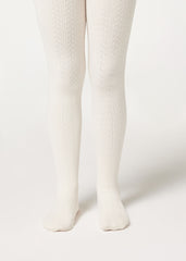 Girls Cable Knit Thermal Tights
