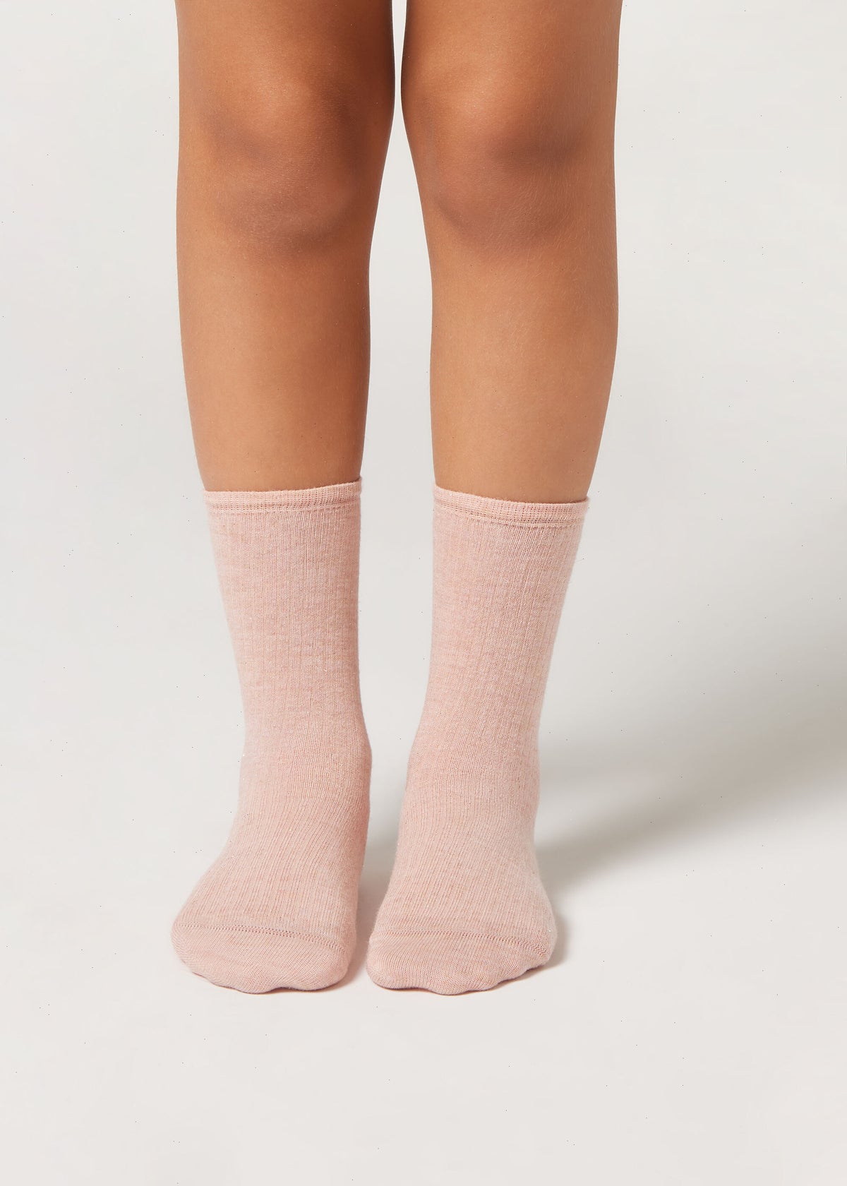 Girls’ Cashmere and Glitter Socks