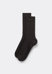 Men's Patterned Short Cotton Socks