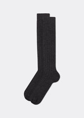 Long Wool and Cashmere Socks